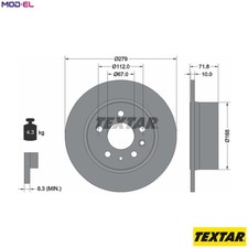2x BRAKE DISC 92032600 FOR