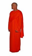 Unisex Orange Shaolin Monk Buddhist Buddha Thai Monk Robes Fancy Dress Costume