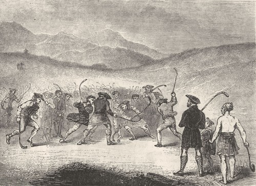 Sports game shinty - of, 1845