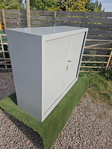 Tambour metal cabinet - metal,