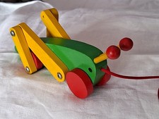 Vintage wooden colourful