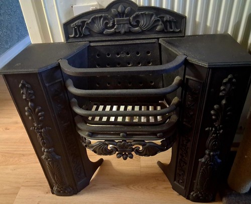 Georgian cast iron black fire