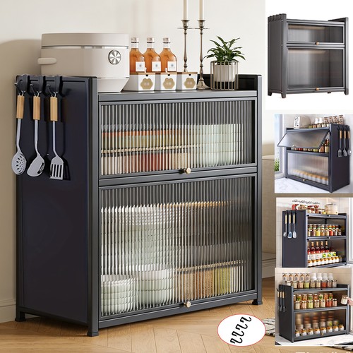 Tier kitchen storage cabinet - kitchen,