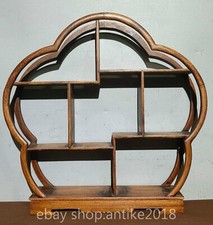 16" Old Chinese Rosewood Carved Dynasty Storage Cabinet cupboard chest