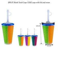 SPLIT Slush Yard Cups 12OZ x
