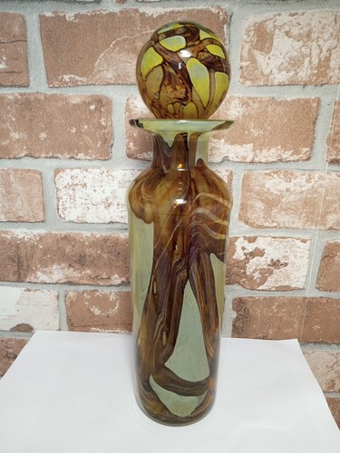 Vintage mdina glass bottle - glass,