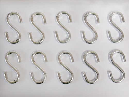 Shaped hooks for hanging x10 - shaped,