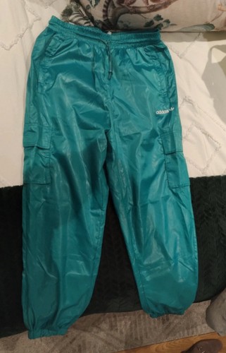 Adidas shiny cargo trackies - adidas,