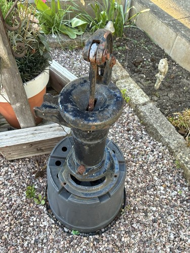 Antique water pump cast - antique,