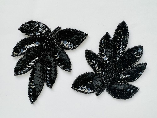 2pcs pair beaded - beaded, sequin