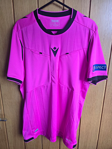 Macron uefa referee shirt - referee, neon