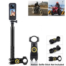 Motorcycle Bike Invisible Selfie Stick Handlebar Mount for GoPro DJI Insta360 UK