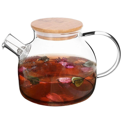 Glass teapot loose tea leaf - loose,
