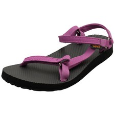 Teva Original Universal Slim Womens Walking Sandals in Black Purple