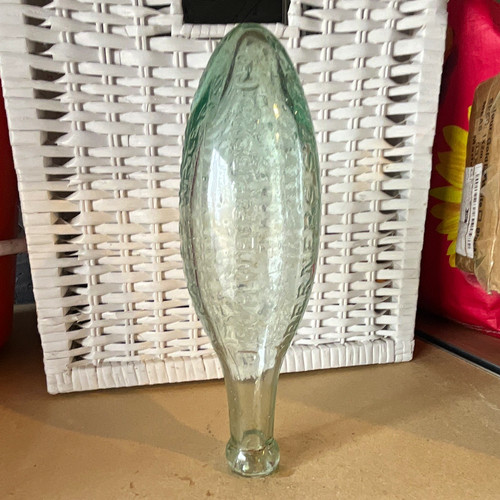 Antique green glass codd - antique,