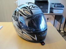 Arai Chaser Wraith Motorcycle Helmet Black White Grey Silver Gold