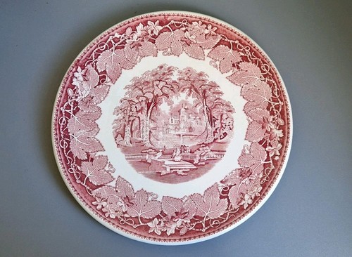 Vintage masons vista pink red - vista,