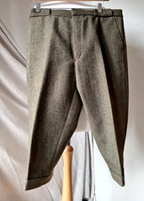 Vtg David Ripper Mens  Wool Tweed Hunting Shooting Breeches Country  W 32 in.
