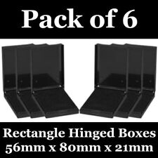 6x Rectangle Hinged Jewellery