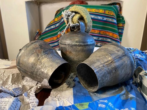 Large tibetan vintage yak bell - tibetan,