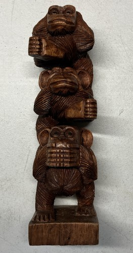 Wise monkeys stack figurine - stack,