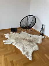 Rare Luxurious Reindeer Skin B Grade 158 x 134 cm Hide Scandinavian Rug #1299