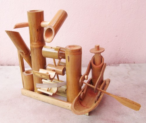 Handmade bamboo row boat - handmade,