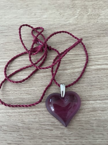 Lalique heart pendant with - lalique,