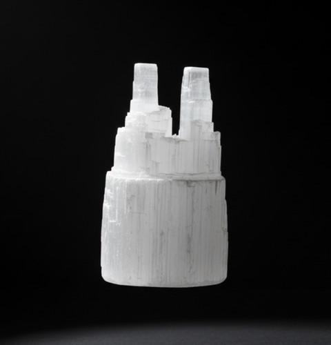Selenite double mountain tower - double,