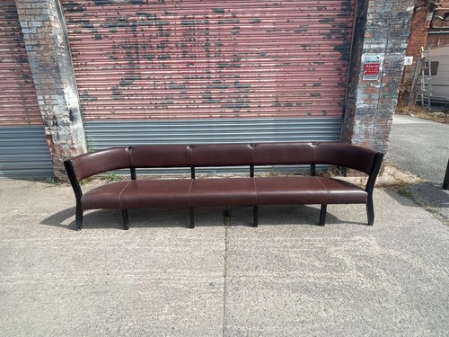 Large curved brown faux - curved,