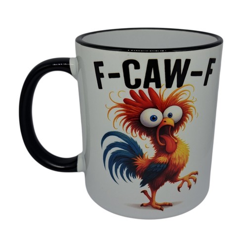 Caw coffee mug rude - f-caw-f,