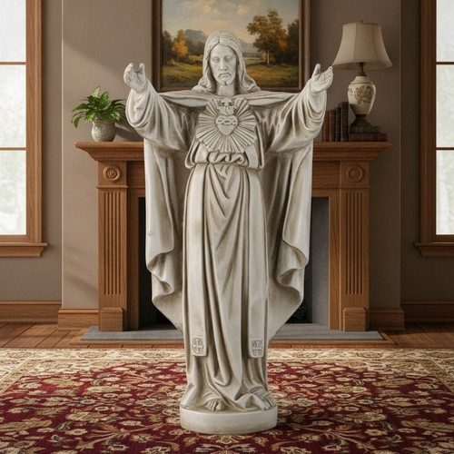 Garden statue sacred heart - garden,