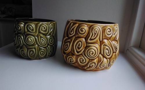 Sylvac planter set vintage - set,,