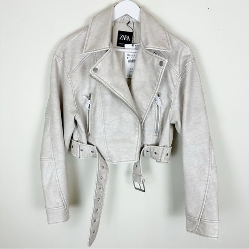 Nwt zara faux leather - zara, crop