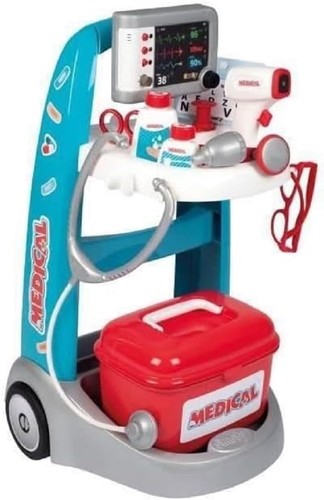 Smoby medical rescue trolley - smoby,