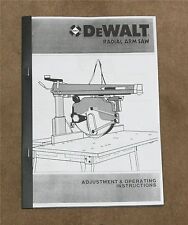 DeWALT Crosscut Saw Instruction Manual