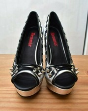 Demonia Shoes UK Size 4 Silver