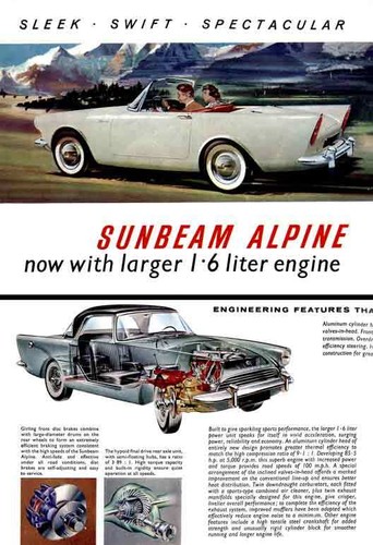 Sunbeam alpine 1960 sleek - -, ~
