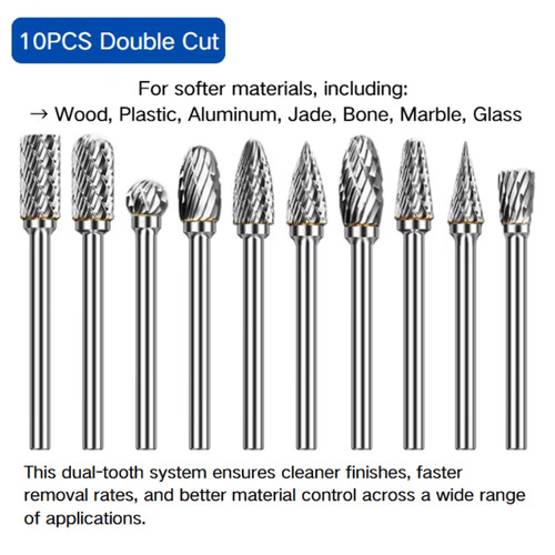 10pcs tungsten carbide burr - 10pcs,