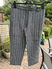 M &S Pure Linen Denim Blue