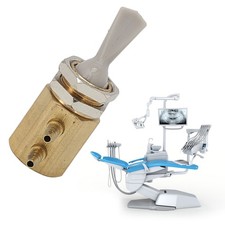 Dental Chair Unit 4 Holes Foot Valve Copper Dental Foot Control Pedal Switch CUT