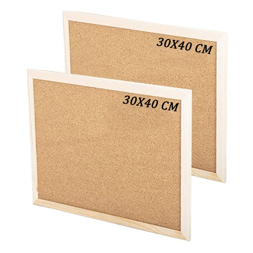Cork notice board 30x40cm - cork,