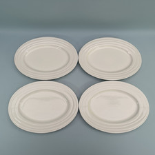 Jamie Oliver Waves 4 Oval Dinner Plates Retro Home Dining