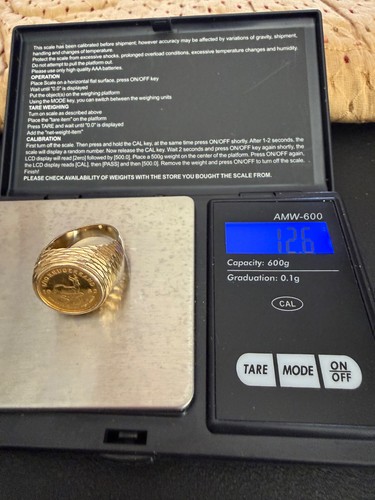 1982 gold krugerrand - gold, coin