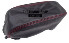 Cover For Armrest For FORD MONDEO 2001-2007 Leather Red Stitch