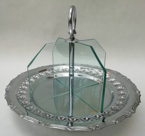 Art deco cake sandwich plate - deco,