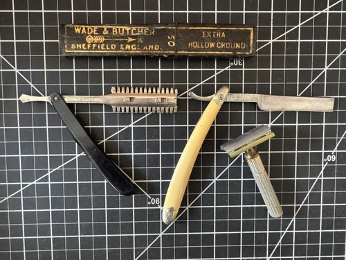 Lot vintage straight razors - vintage,
