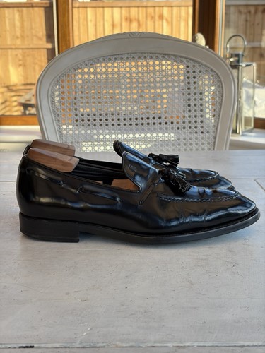 Tods black tassel loafers - black,