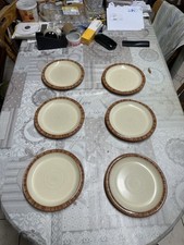 Denby Chilli Fire Stripes Dessert Plates ￼x6