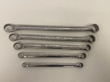 Snap On Imperial SAE Flank Drive Offset Ring Spanner Set 5pc 3/8-15/16 XB605A